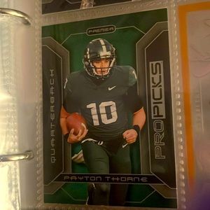 1922 number 11 premier payton thorne football card